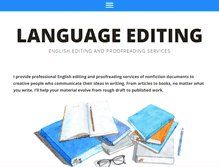 Tablet Screenshot of languageediting.com